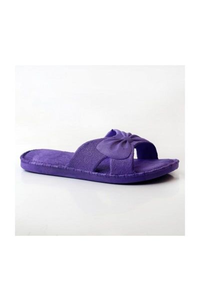 

women's purple slippers, Black