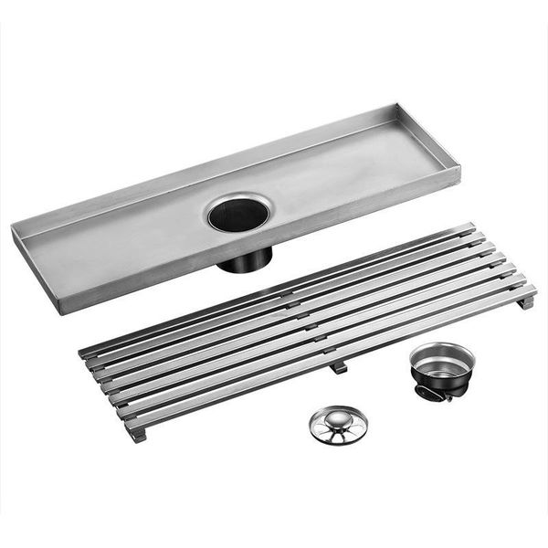 

other bath & toilet supplies 20x10cm rectangle stainless steel floor drain cover bathroom shower tile insert square waste grate drainer for