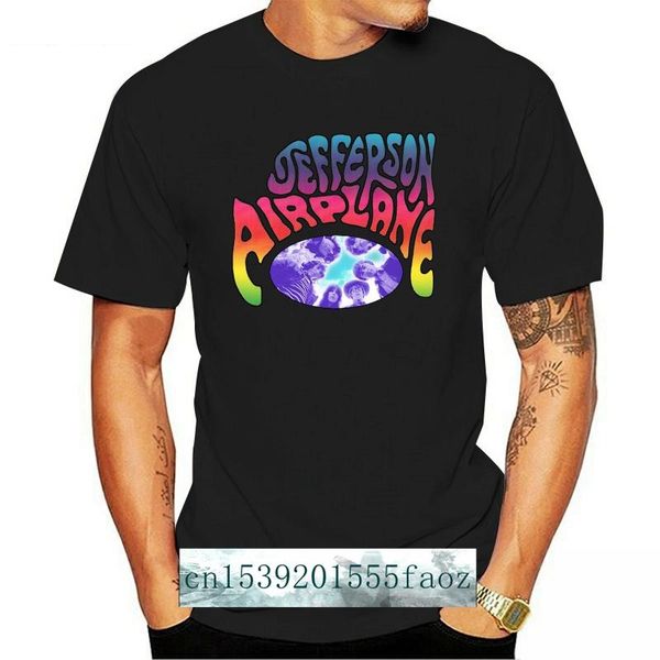

jefferson airplane t shirt acid rock graphic band tee funny men's t-shirts, White;black