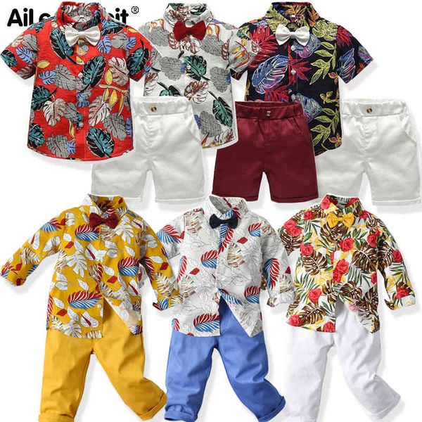 

clothing sets aile rabbit summer kids cotton boys suits t-shirt + pants 2pcs suit short-sleeved striped short children's cartoon whale, White