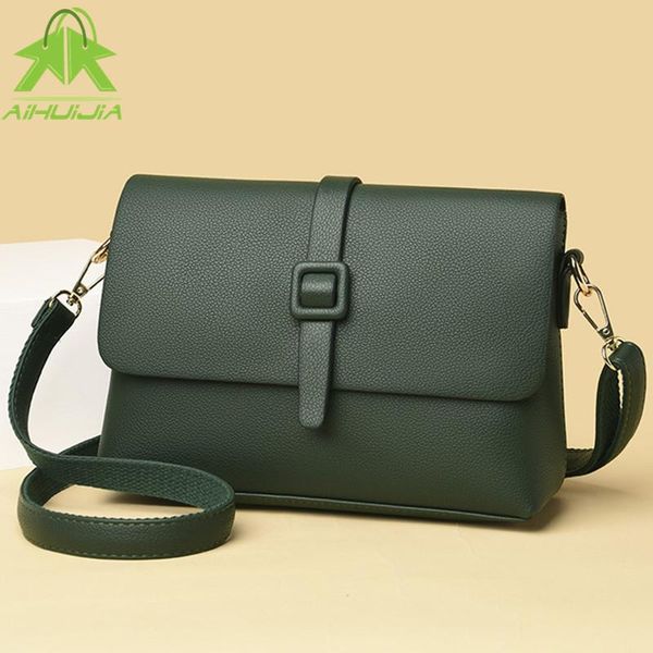 

fashion simplicity womens shoulder bags luxury design messenger bag 2021 pu leather retro women travel handbag cross body