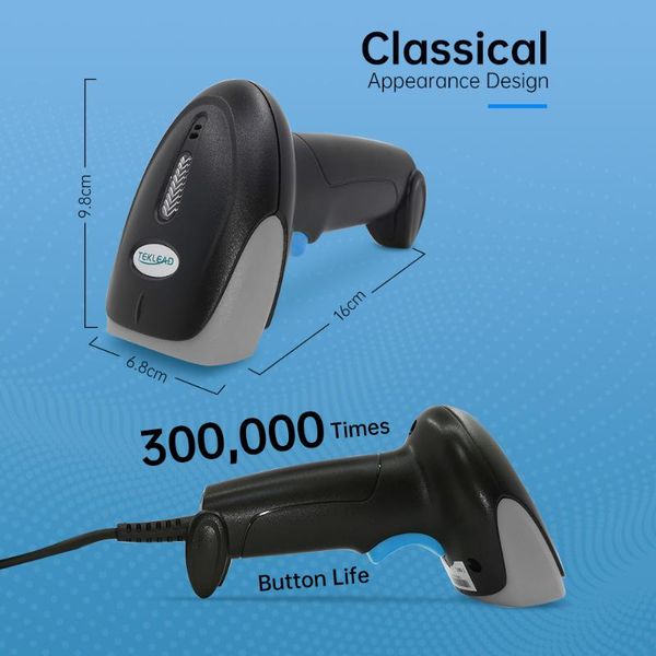 

low price barcode scanner ccd sensor for 1d bar code in retail store shop warehouse high speed no driver software scanners