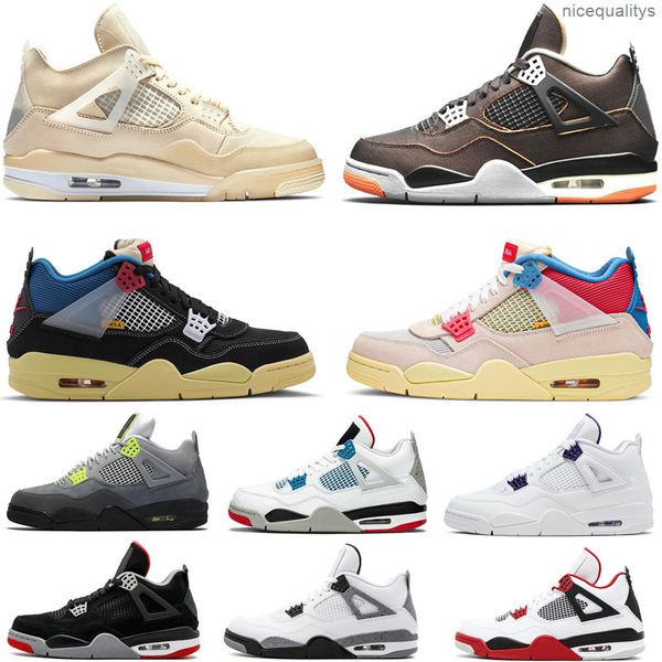 

white sail bred jumpman 4 4s mens basketball shoes union noir guava ice blue paris pine green neon women metallic purple running sneaker