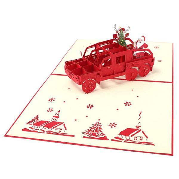 

greeting cards 3d christmas themed merry for holiday with envelope