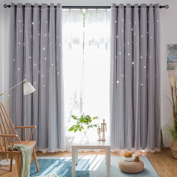 

curtain & drapes hollow fashio star insulated blackout japanese hooks up drape for party decoration kitchen home bedroom