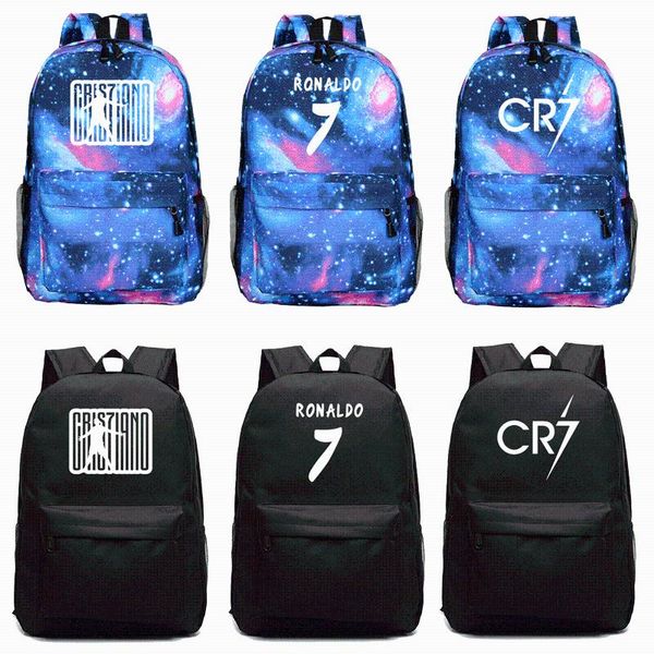

backpack cristiano ronaldo cr7 girls boys school bag travel shoulders fashion