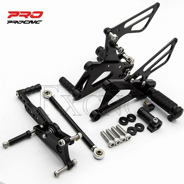 

pedals for daytona 675 2006-2012 aluminum motorcycle rearset footrest footpeg adjustable rear set foot peg