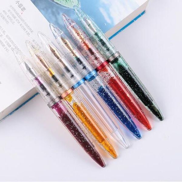 

dropper fountain pen snowflake commemorative version transparent large-capacity iridium ef/f 0.38/0.5mm gift set pens