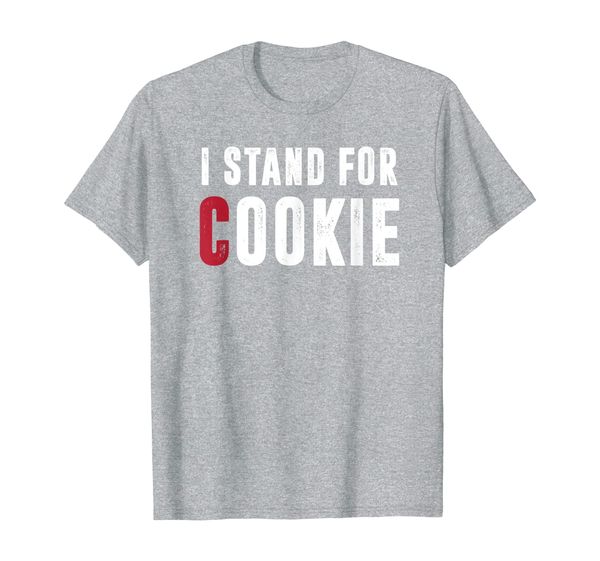 

support pediatric cancer distressed tee | i stand for cookie t-shirt, White;black