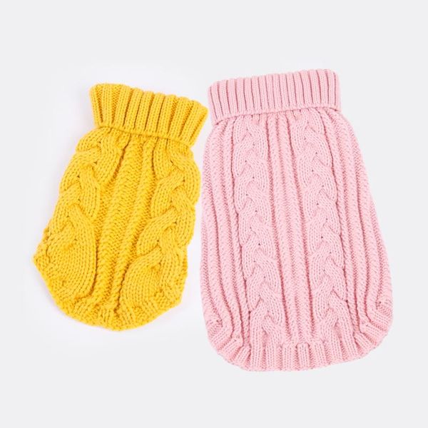 

dog apparel sweet pet sweater autumn winter knitted pullover for small dogs cats casual clothes warm coat cute costume