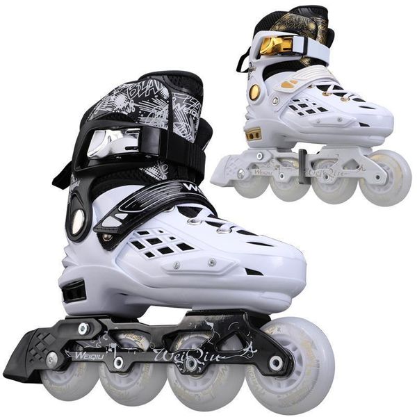 

inline & roller skates pvc flash shoes pu rubber wheels sliding sneakers skate for outdoor training gym sports boys women