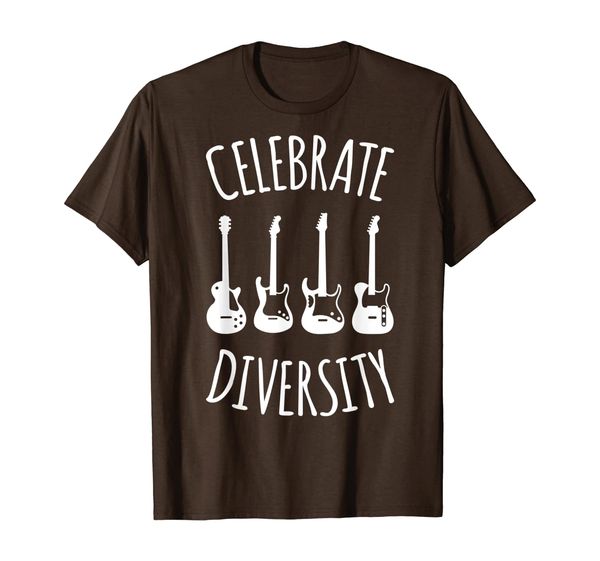 

Celebrate Diversity Guitar Player Musician T-Shirt, Mainly pictures