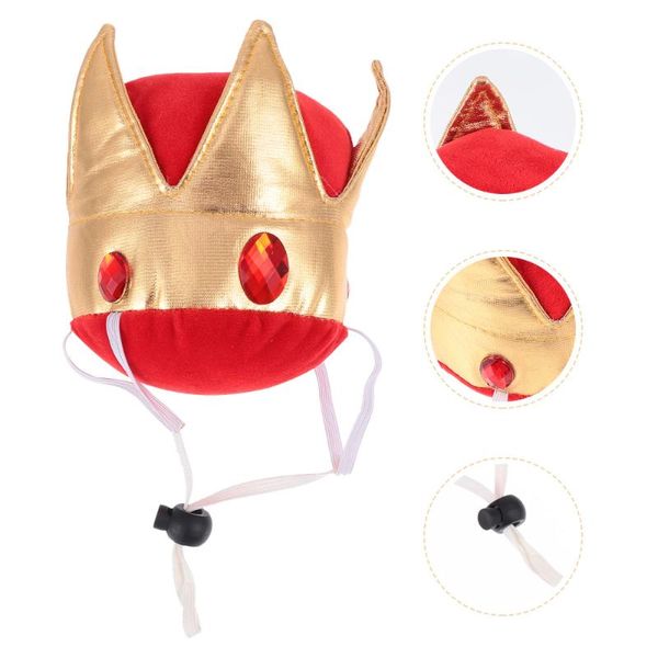

dog apparel 1pc fashion crown hat decorative birthday party headwear for pet cat