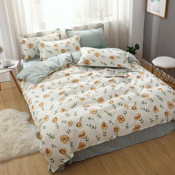 

bedding sets flowers beautiful quilt cover pillowcase bed sheets luxury duvet twin full  king girls bedclothes