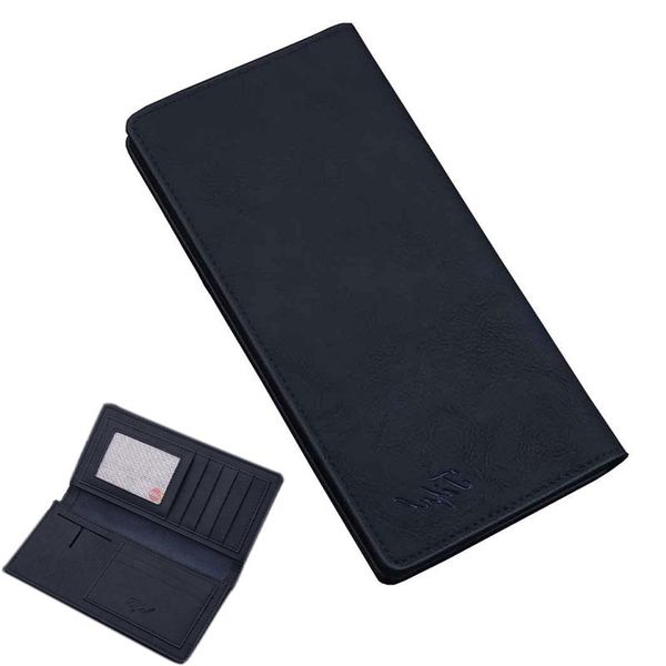 

wallets portable cash men's wallet fashion pu leather multifunction luxury long slim male purse casual simple color bags, Red;black