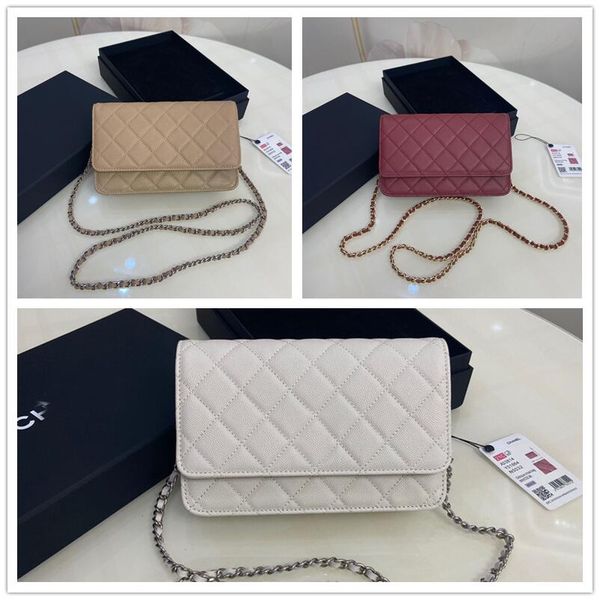 

2021 new bag classic lady handbag diagonal bag leathe 33814