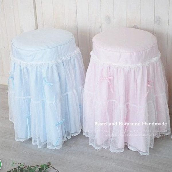 

chair covers princess dressing stool bench cover living room cushion wedding decoration home textile seat