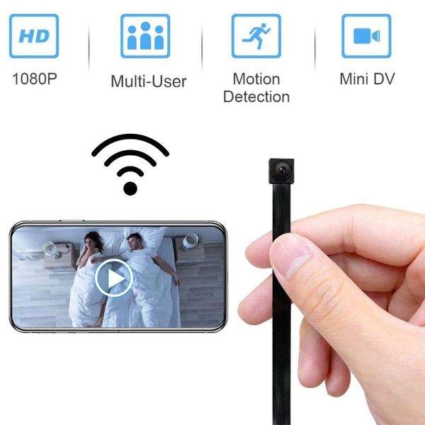 

portable wifi mini camera hidden home security cameras wireless remote view nanny cam small video recorder