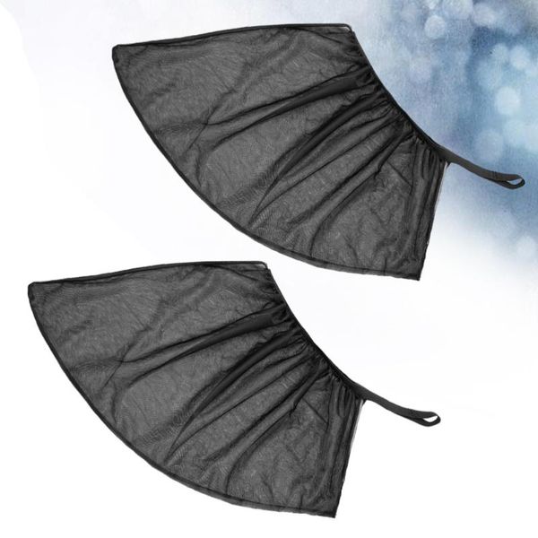 

car sunshade 2pcs heat insulation window shade uv protection screen mesh ventilating curtain rear side
