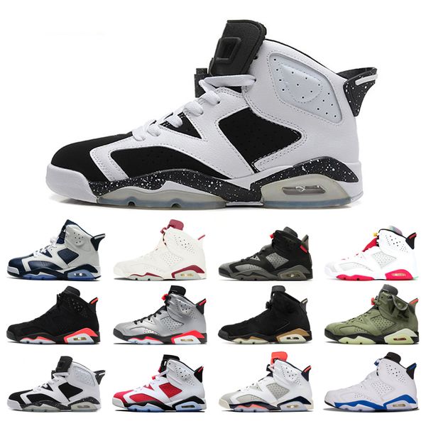 

original basketball shoes 6s for man red oreo alternate angry bull black cat carmine hare marron olympic tinker comfortable flat shoe size 4
