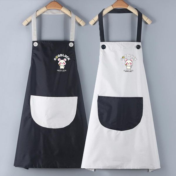 

cartoon cute halter apron anti-pollution waist clothing aprons