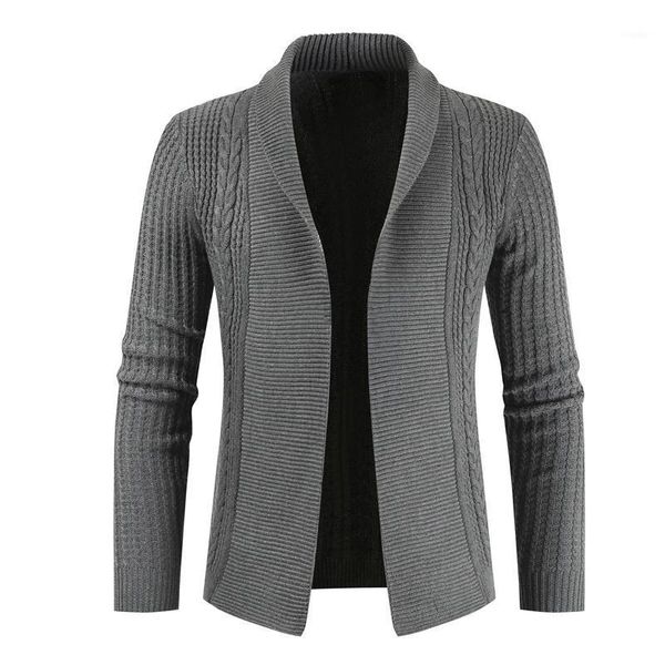 

men's sweaters 2021 mens cardigan long sleeve casual slim fit solid color fashion knitted sweater jacket knit coat, White;black