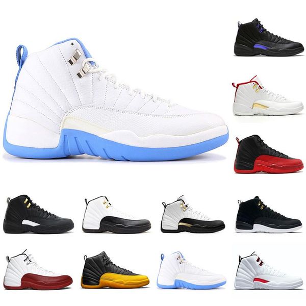 

12s grey flu mens sneakers 12 basketball sports game dark twist royalty taxi 40-47 high trainers size shoes wddfo