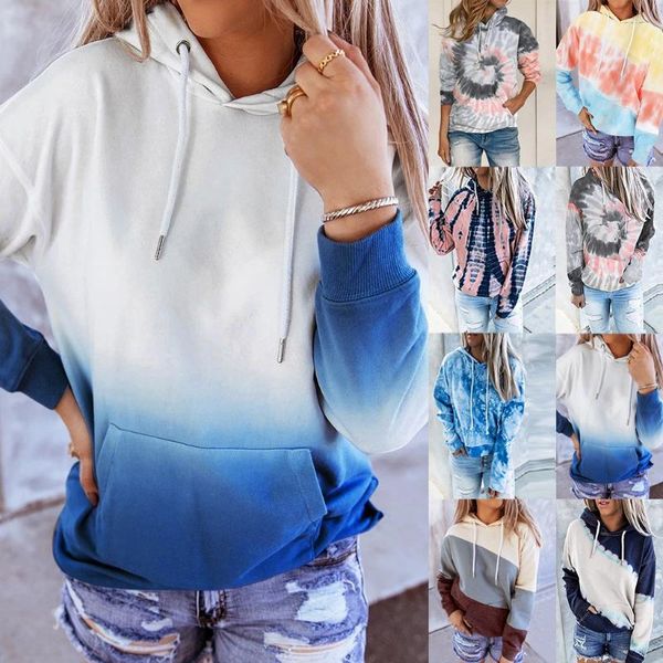 

women's hoodies & sweatshirts women couple sweatshirt gradient cotton tracksuit sports 2021 winter japanese casual loose jumper 21810, Black