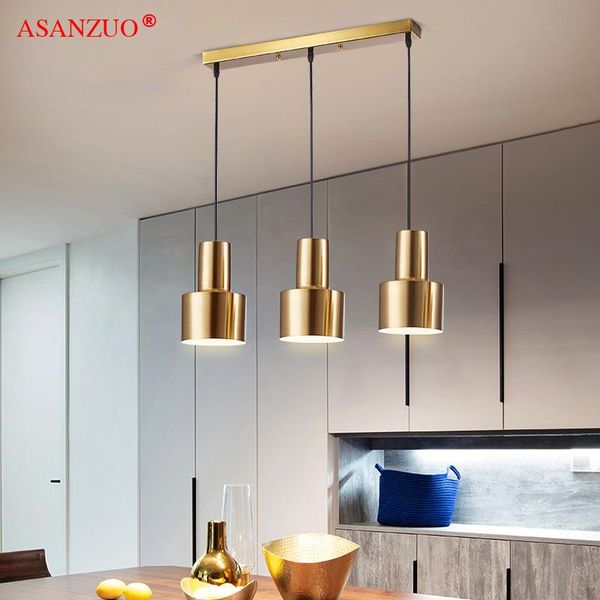 

pendant lamps nordic postmodern minimalist fashion golden art restaurant conference room bedroom bedside lights