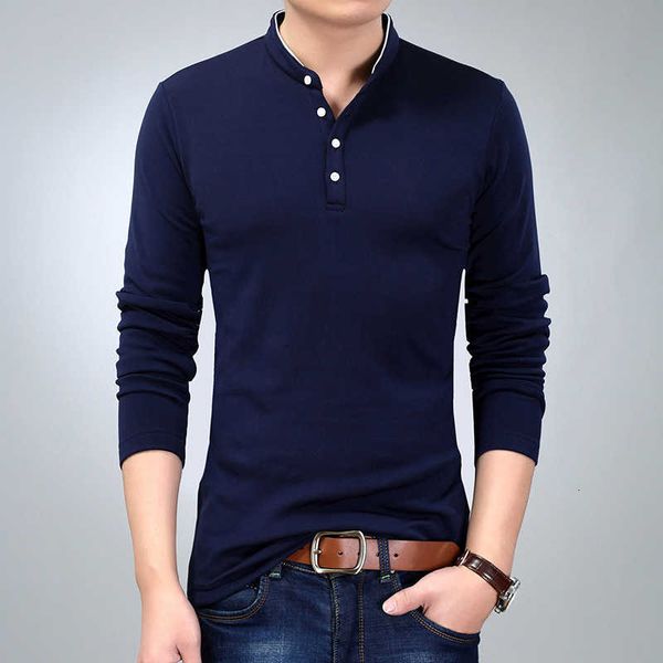 

men's long sleeve personalized stand collar bottom shirt spring solid color korean slim fit t-shirt trend men's wear, White;black