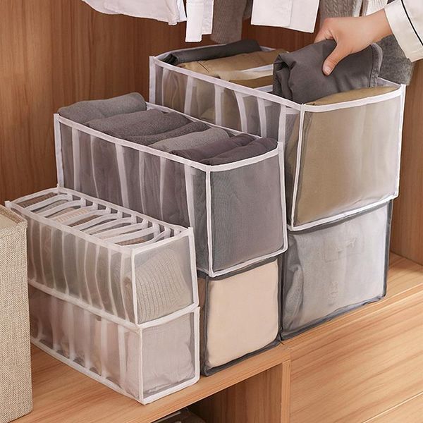 

storage drawers jeans compartment clothes box closet pants drawer type bag t-shirt divider organizer