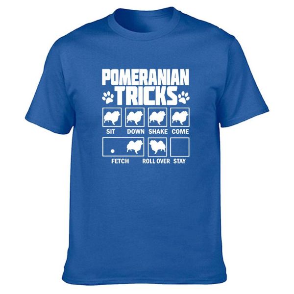 

men's t-shirts pomeranian pet dogs stubborn tricks t shirts graphic cotton streetwear short sleeve harajuku oversized t-shirt men, White;black