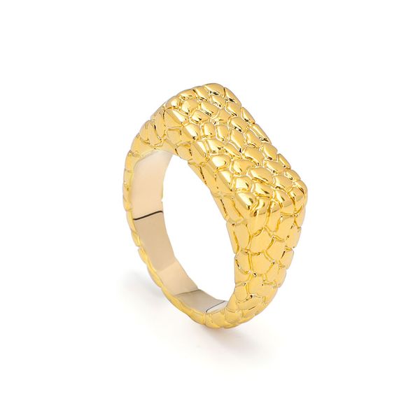 

varole punk simple crack texture rings for women gold color charm thick ring fashion jewelry chic gift