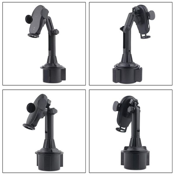 

cell phone mounts & holders y4ue automatic clamping 15w car cup wireless charger holder mobile mount stand