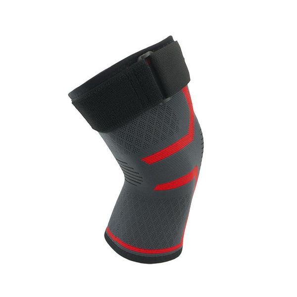 

elbow & knee pads 1 pcs sports kneepad nylon knitted sleeve support kneepads basketball mountaineering rodilleras fitness gear, Black;gray