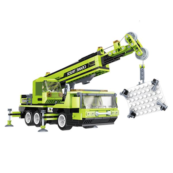 

technic city engineer mobile crane building blocks bulldozer excavator bricks set concrete mixer truck children kids toy gift q1215