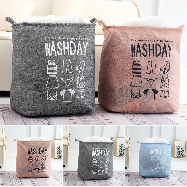 

storage bags 75l laundry basket bin with drawstring large collapsible for clothe household re