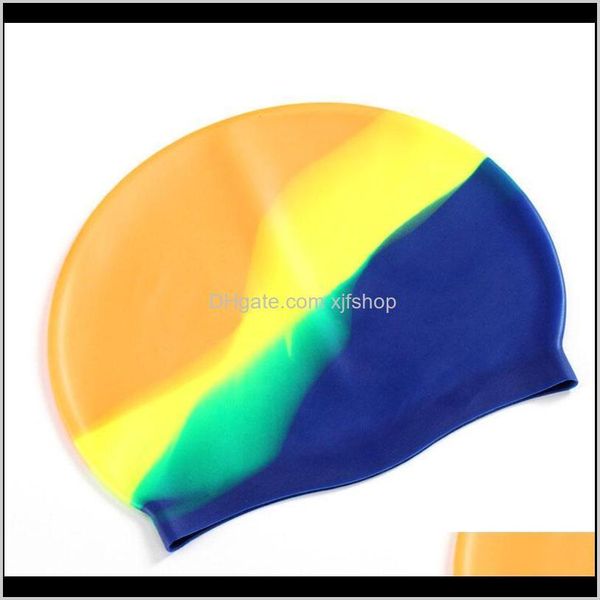 

caps hat durable elastic sile pool beach swim head cap summer swimming accessories otcua bl0pt