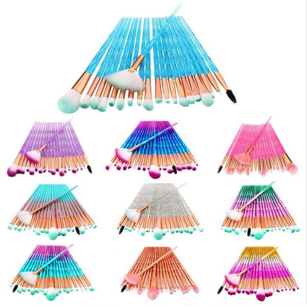 

makeup brushes professional set blending make up beauty cosmestic full of tools powder brush for colorful