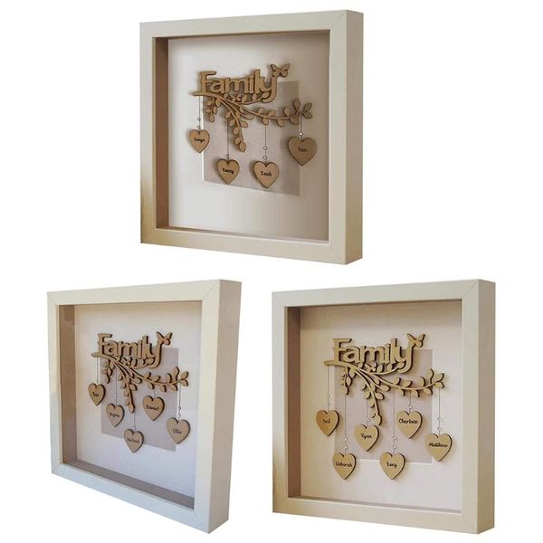 

nordic wooden po frame decoration family tree diy name souvenirs personalized birthday gift frames