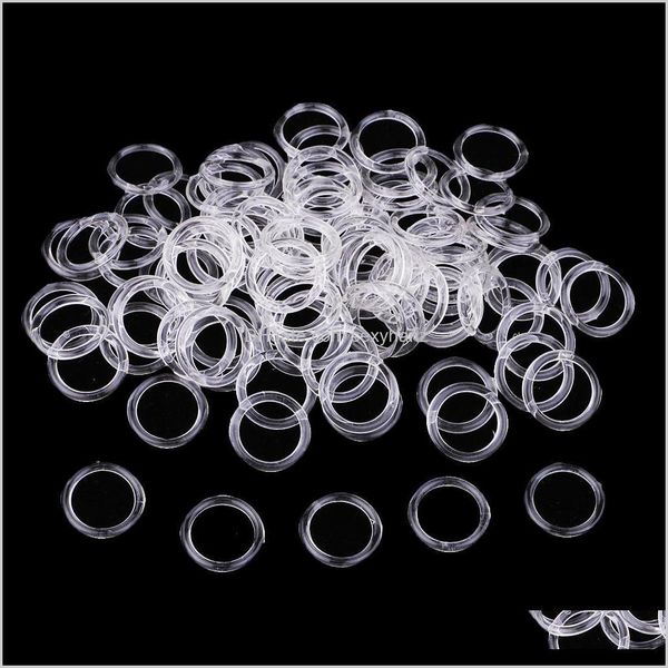 

notions tools apparel drop delivery 2021 100pcs nylon bra strap adjuster slider o rings lingerie sewing crafts 12mm uv2wx, Black