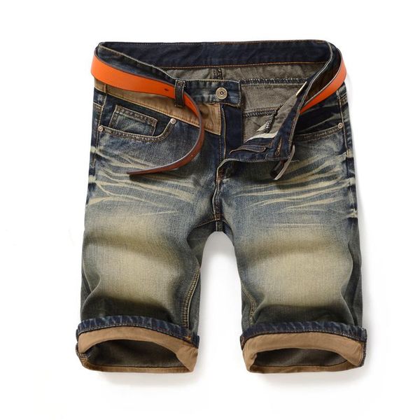 

retro jeans shorts men summer men's cotton original denim mens, White;black