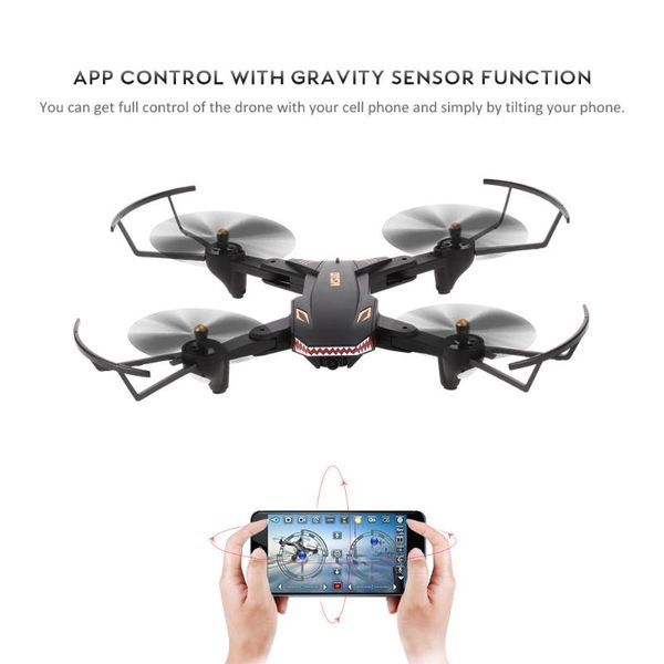 

0.3mp camera drone wifi fpv foldable selfie rc altitude hold g-sensor quadcopter with extra battery dron drones