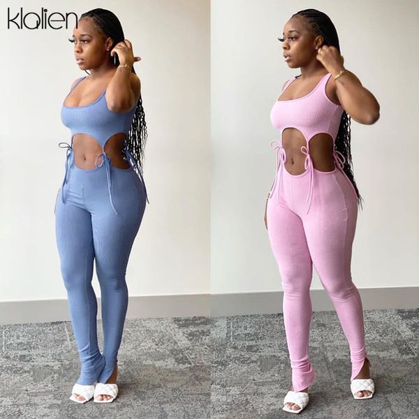 

pants bandage crop and pant two piece set women summer elastic skinny female outfit fashion slim solid color streetwear, White