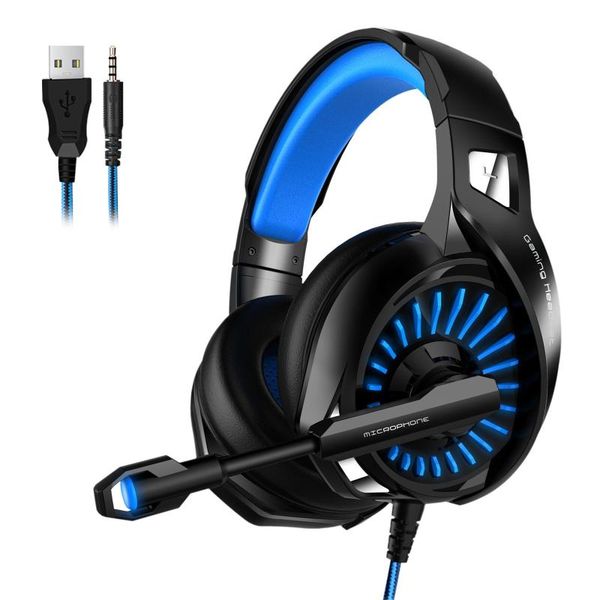 

suitable for ps4 gaming headphones 4d stereo luminous headset, gamers wired sport earphone & earphones