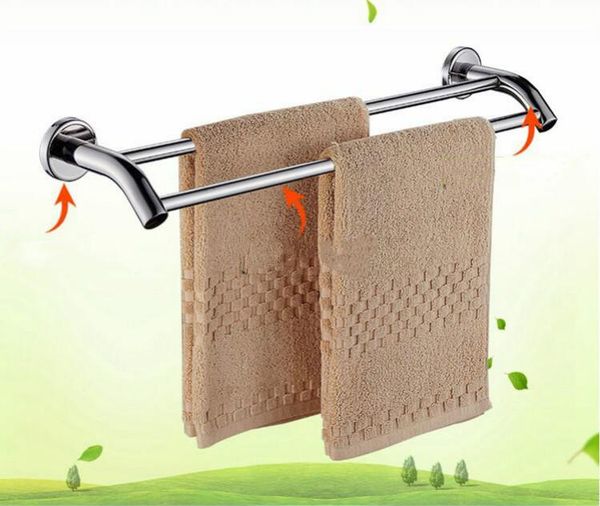 

towel racks premium stainless steel rack for bathroom holder modern double towels bar wall mounted home & el