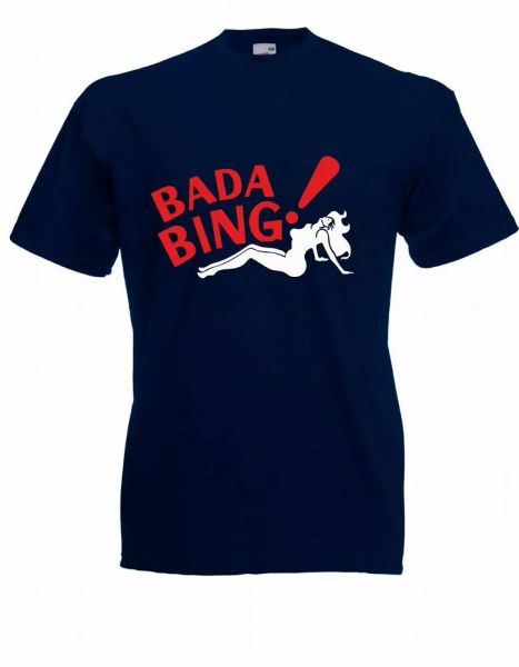 

mens t-shirt bada bing up to 5xl (mafia/gangster/series), White;black