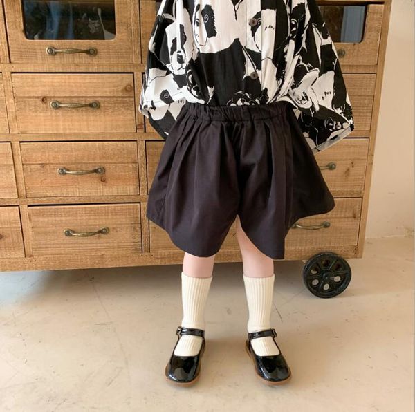 

style girls shorts spring summer cotton fashion 2-8 years yl221, Black