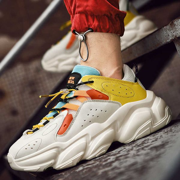 

autumn height increasing breathable sports pad men's street style running shoes male