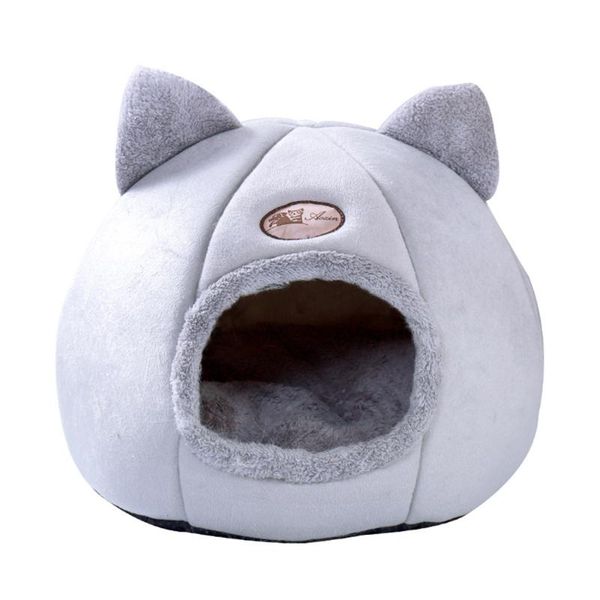 

cat beds & furniture removable bed self warming for indoor cats dog house puppy cage lounger cushion mat small dogs nest